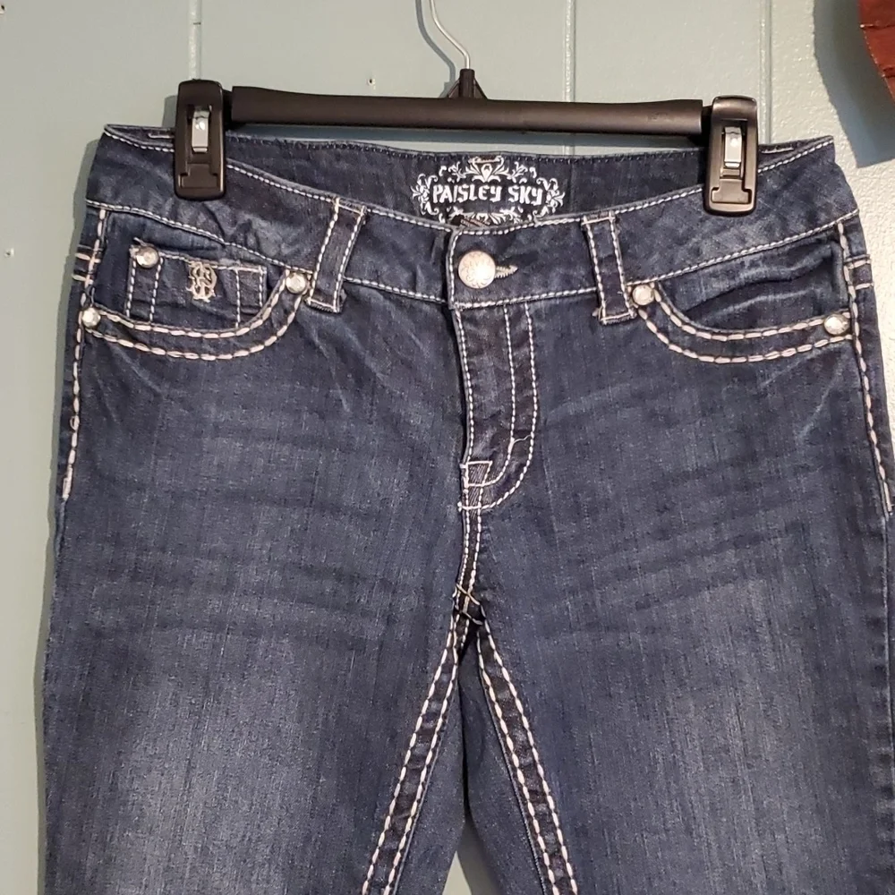 PAISLEY SKYE SKINNY JEANS - Picture 2 of 7